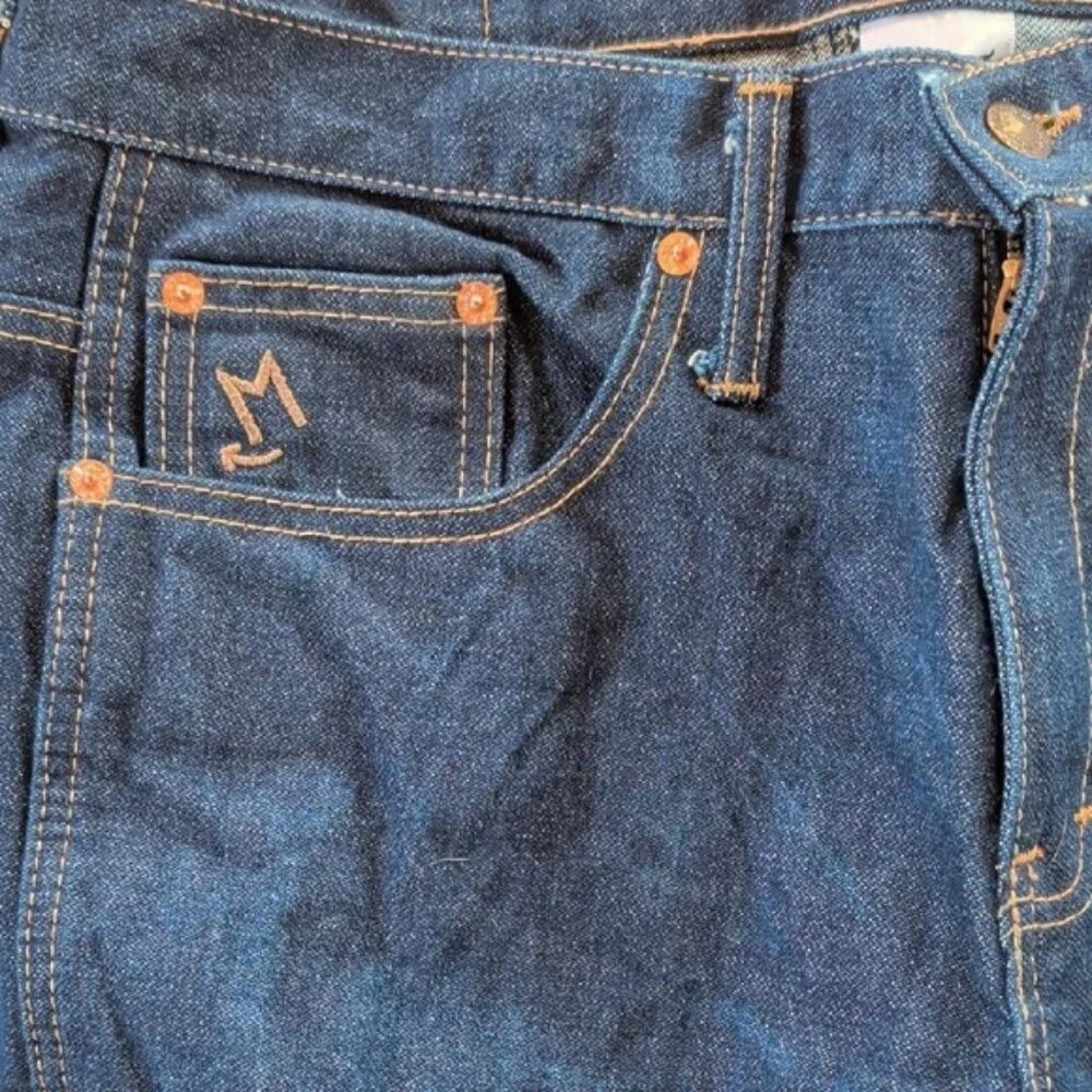 Branded Denim Style 102 Jeans 32x34 Raw Indigo USA Made DISCONTINUED - Picture 5 of 5